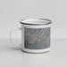 Left View Custom Ely Nevada Map Enamel Mug in Afternoon