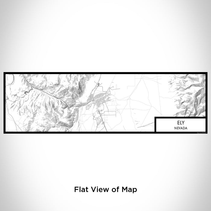 Flat View of Map Custom Ely Nevada Map Enamel Mug in Classic