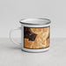 Left View Custom Ely Nevada Map Enamel Mug in Ember