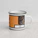 Right View Custom Ely Nevada Map Enamel Mug in Ember