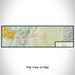 Flat View of Map Custom Ely Nevada Map Enamel Mug in Woodblock