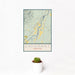12x18 Emigrant Montana Map Print Portrait Orientation in Woodblock Style With Small Cactus Plant in White Planter