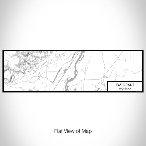 Flat View of Map Custom Emigrant Montana Map Enamel Mug in Classic