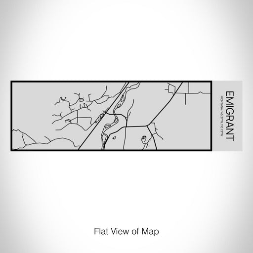 Rendered View of Emigrant Montana Map on 10oz Stainless Steel Insulated Cup with Sipping Lid