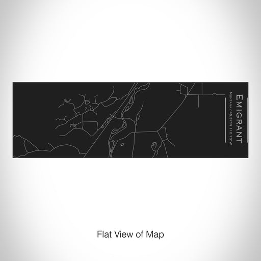 Rendered View of Emigrant Montana Map on 10oz Stainless Steel Insulated Cup with Sliding Lid in Black