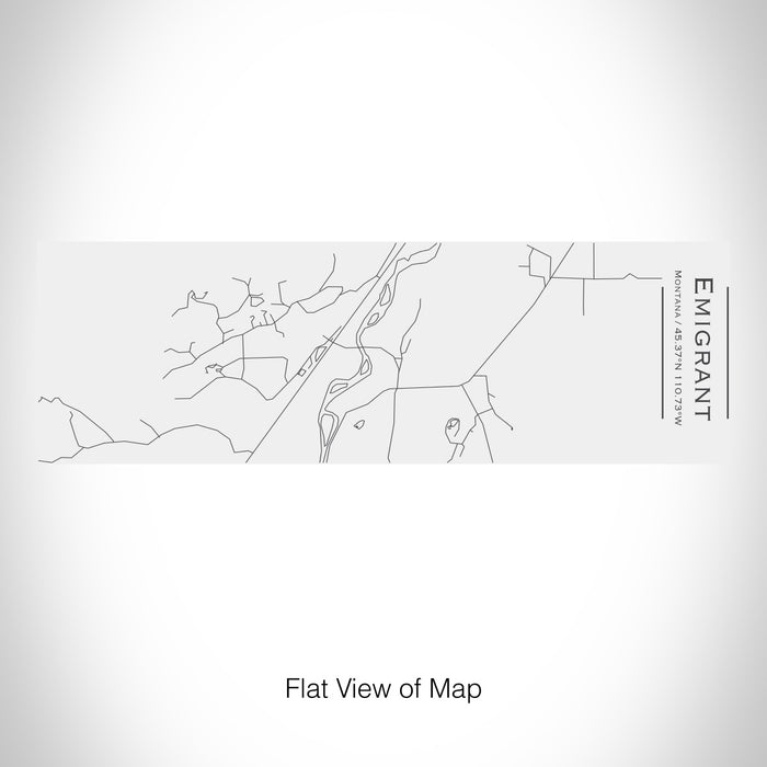 Rendered View of Emigrant Montana Map on 10oz Stainless Steel Insulated Cup with Sliding Lid in White