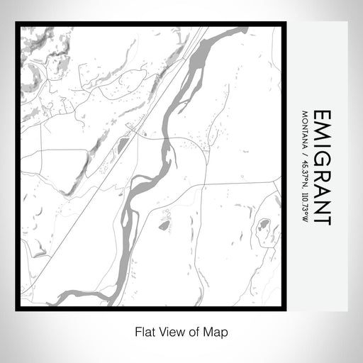 Rendered View of Emigrant Montana Map on 17oz Stainless Steel Insulated Tumbler in Classic Map Style
