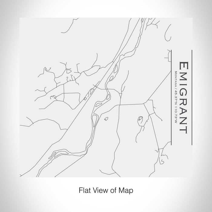 Rendered View of Emigrant Montana Map on 17oz Stainless Steel Insulated Tumbler in White
