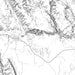 Escalante River Utah Map Print in Classic Style Zoomed In Close Up Showing Details
