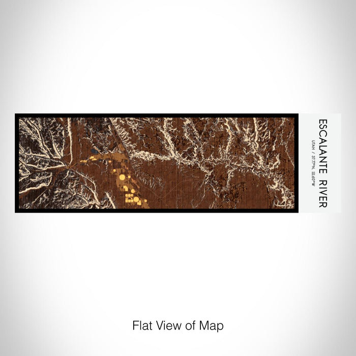 Rendered View of Escalante River Utah Map on 10oz Stainless Steel Insulated Cup in Ember with Sliding Lid