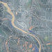 Estacada Oregon Map Print in Afternoon Style Zoomed In Close Up Showing Details