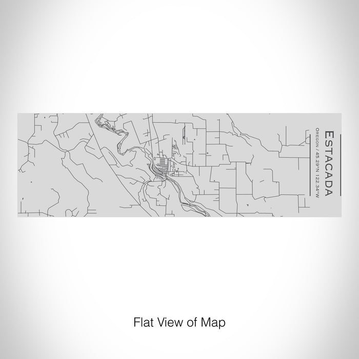 Rendered View of Estacada Oregon Map on 10oz Stainless Steel Insulated Cup with Sipping Lid