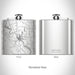 Rendered View of Estacada Oregon Map on 6oz Stainless Steel Flask