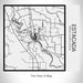 Rendered View of Estacada Oregon Map on 17oz Stainless Steel Insulated Tumbler in Matte White with Tactile Lines