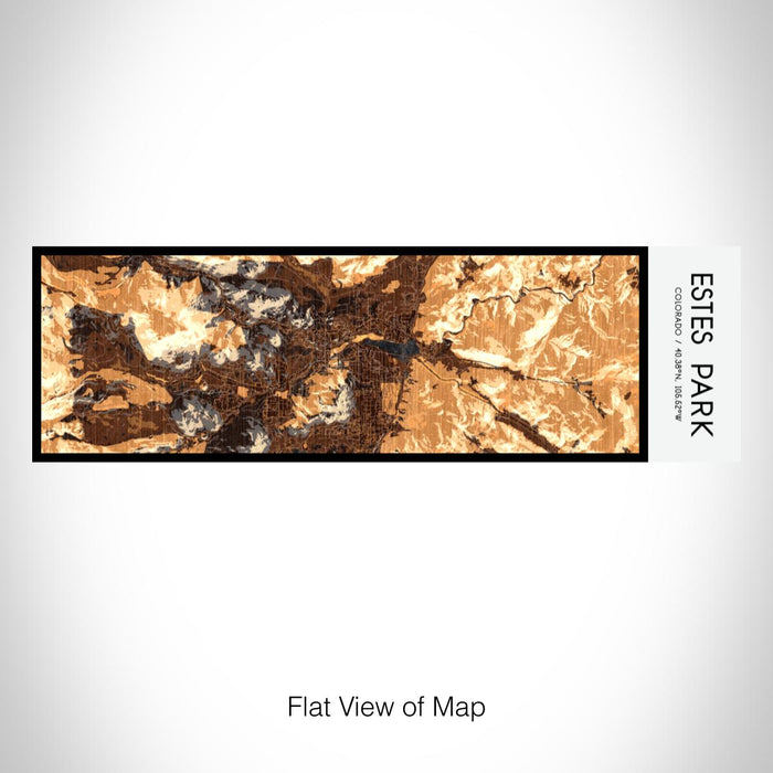 Rendered View of Estes Park Colorado Map on 10oz Stainless Steel Insulated Cup in Ember with Sliding Lid