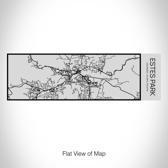 Rendered View of Estes Park Colorado Map on 10oz Stainless Steel Insulated Cup with Sipping Lid