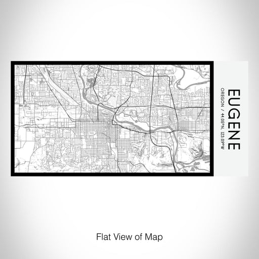 Rendered View of Eugene Oregon Map on 17oz Stainless Steel Insulated Bottle with printed classic style map