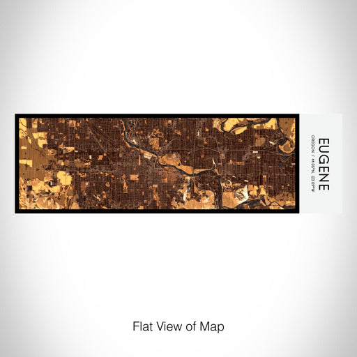 Rendered View of Eugene Oregon Map on 10oz Stainless Steel Insulated Cup in Ember with Sliding Lid