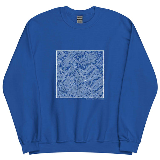 Eureka Mountain Colorado Topographic  Map Unisex Crewneck Sweater with City inscription in Royal Blue