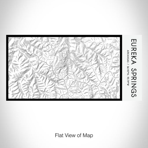 Rendered View of Eureka Springs Arkansas Map on 17oz Stainless Steel Insulated Bottle with printed classic style map