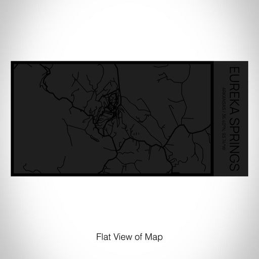 Rendered View of Eureka Springs Arkansas Map on 17oz Stainless Steel Insulated Cola Bottle in Stainless in Matte Black