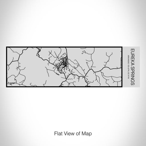 Rendered View of Eureka Springs Arkansas Map on 10oz Stainless Steel Insulated Cup with Sipping Lid
