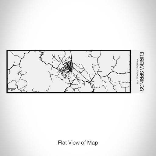 Rendered View of Eureka Springs Arkansas Map on 10oz Stainless Steel Insulated Cup in Matte White with Sliding Lid