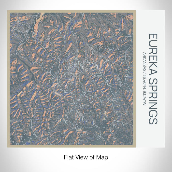 Rendered View of Eureka Springs Arkansas Map on 17oz Stainless Steel Insulated Tumbler in Afternoon Map Style