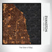 Rendered View of Evanston Illinois Map on 17oz Stainless Steel Insulated Tumbler in Ember Map Style