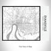 Rendered View of Evansville Indiana Map on 20oz Stainless Steel Insulated Bottle with Bamboo Top with printed classic style map