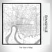 Rendered View of Evansville Indiana Map on 17oz Stainless Steel Insulated Tumbler in Classic Map Style