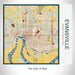 Rendered View of Evansville Indiana Map on 17oz Stainless Steel Insulated Tumbler in Woodblock Map Style