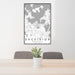 24x36 Excelsior Minnesota Map Print Portrait Orientation in Classic Style Behind 2 Chairs Table and Potted Plant