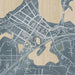 Excelsior Minnesota Map Print in Afternoon Style Zoomed In Close Up Showing Details