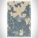 Excelsior Minnesota Map Print Portrait Orientation in Afternoon Style With Shaded Background
