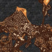 Excelsior Minnesota Map Print in Ember Style Zoomed In Close Up Showing Details