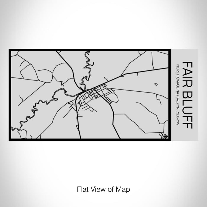 Rendered View of Fair Bluff North Carolina Map on 17oz Stainless Steel Insulated Cola Bottle in Stainless