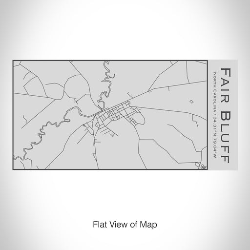 Rendered View of Fair Bluff North Carolina Map on 17oz Stainless Steel Insulated Cola Bottle