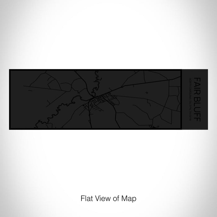 Rendered View of Fair Bluff North Carolina Map on 10oz Stainless Steel Insulated Cup in Matte Black with Sliding Lid