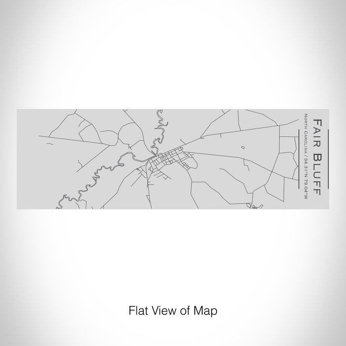 Rendered View of Fair Bluff North Carolina Map on 10oz Stainless Steel Insulated Cup with Sipping Lid