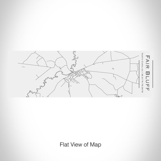 Rendered View of Fair Bluff North Carolina Map on 10oz Stainless Steel Insulated Cup with Sliding Lid in White