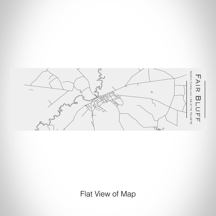 Rendered View of Fair Bluff North Carolina Map on 10oz Stainless Steel Insulated Cup with Sliding Lid in White