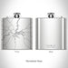 Rendered View of Fair Bluff North Carolina Map on 6oz Stainless Steel Flask
