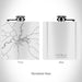 Rendered View of Fair Bluff North Carolina Map on 6oz Stainless Steel Flask in White