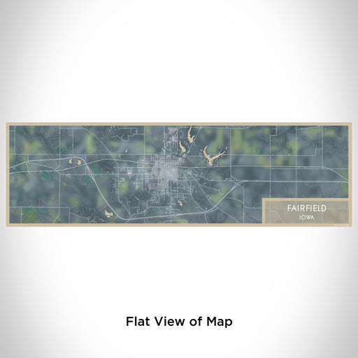 Flat View of Map Custom Fairfield Iowa Map Enamel Mug in Afternoon