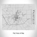 Rendered View of Fairfield Iowa Map Engraving on 20oz Stainless Steel Insulated Bottle with Bamboo Top