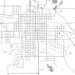 Fairfield Iowa Map Print in Classic Style Zoomed In Close Up Showing Details