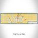 Flat View of Map Custom Fairfield Iowa Map Enamel Mug in Woodblock