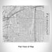 Rendered View of Fairmount Fort Worth Map Engraving on 20oz Stainless Steel Insulated Bottle with Bamboo Top