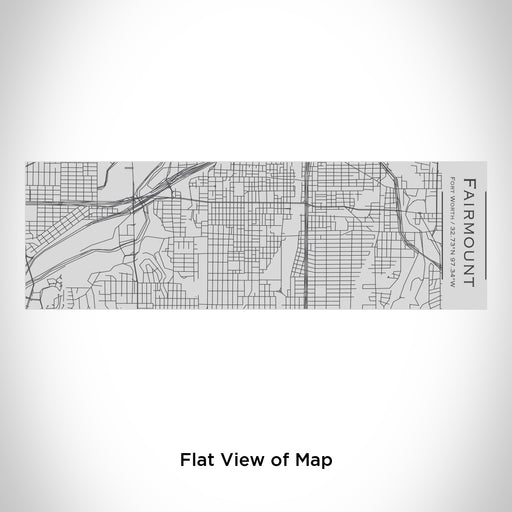 Rendered View of Fairmount Fort Worth Map Engraving on 10oz Stainless Steel Insulated Cup with Sipping Lid